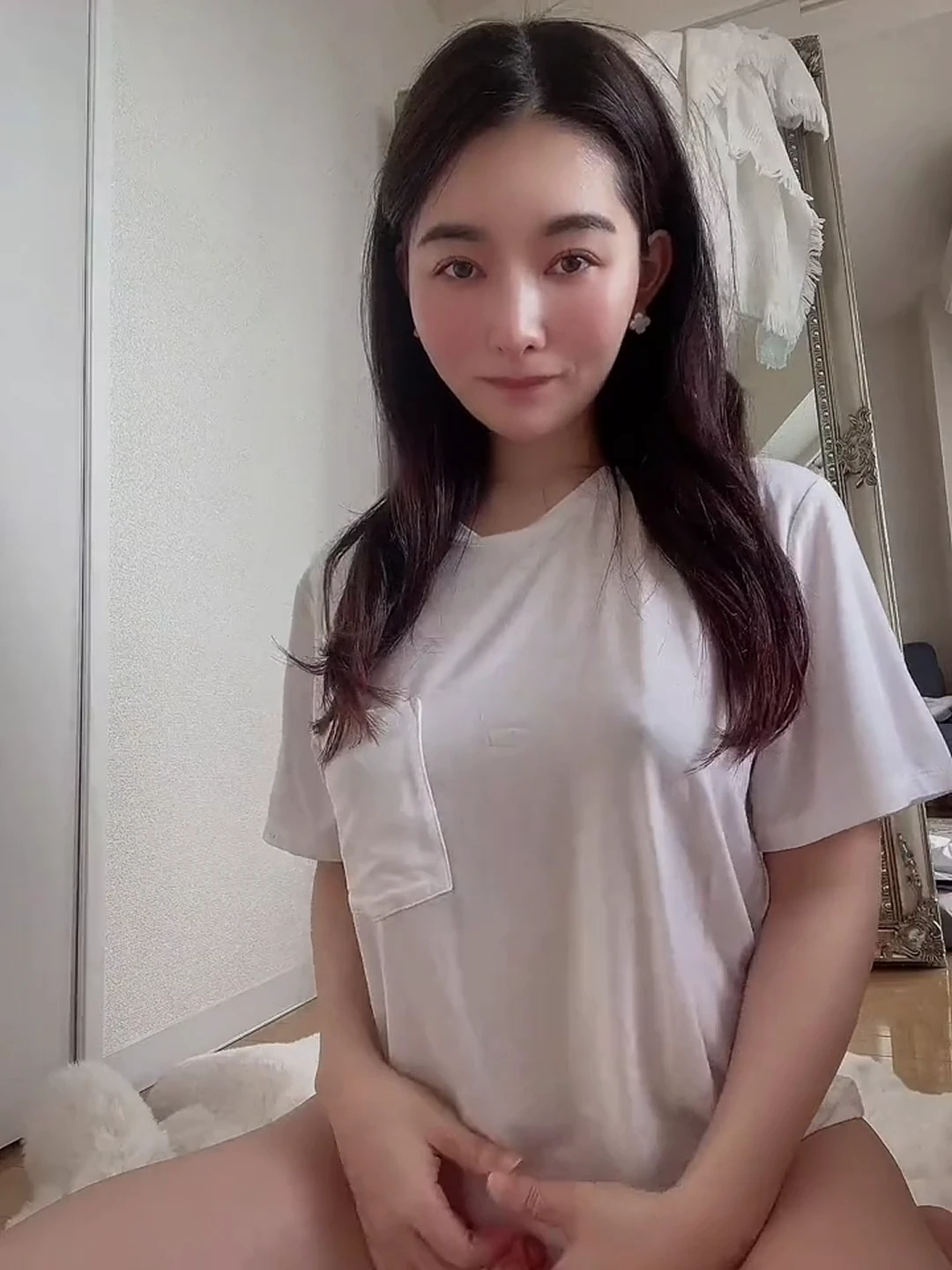 Our perfect princess Rikakodesu looking like the perfect cutest girlfriend in the white t shirt 💕💕💕