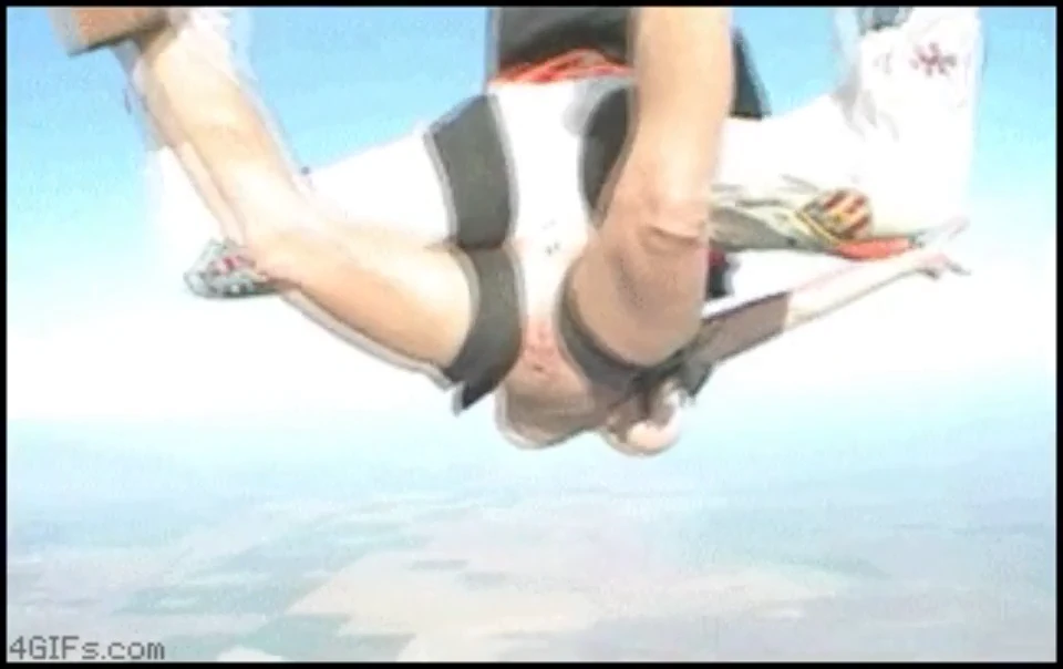Skydiving in the pussy