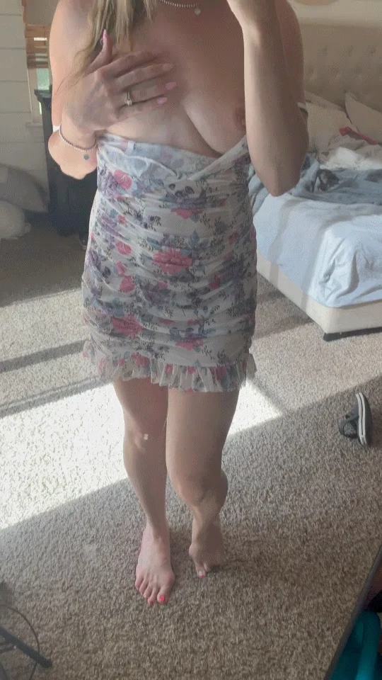 Do you like how moms tits look in this dress