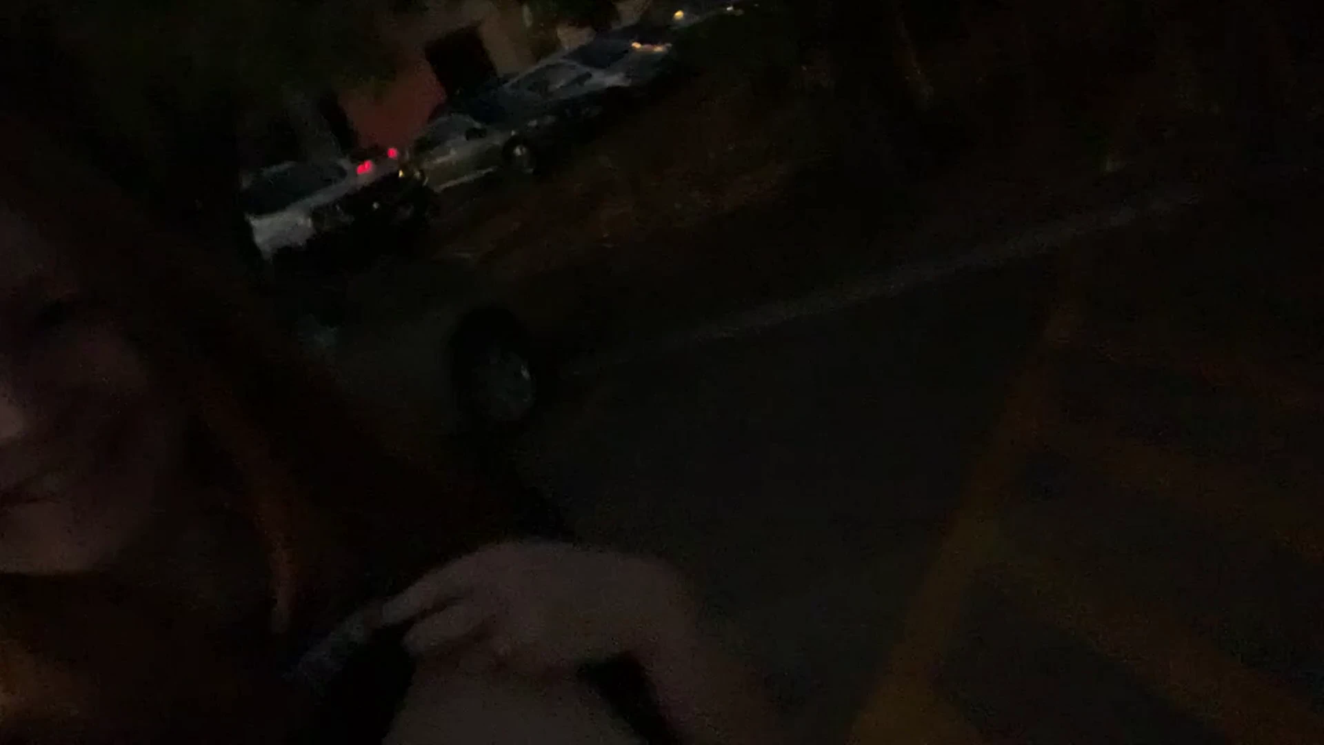 Can’t go out for dinner without a cheeky flash in the parking lot! [gif]